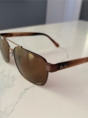 Ray Ban RB3751CH Chromance Sunglasses Polarized Brown Tint Unisex Adults 61-17